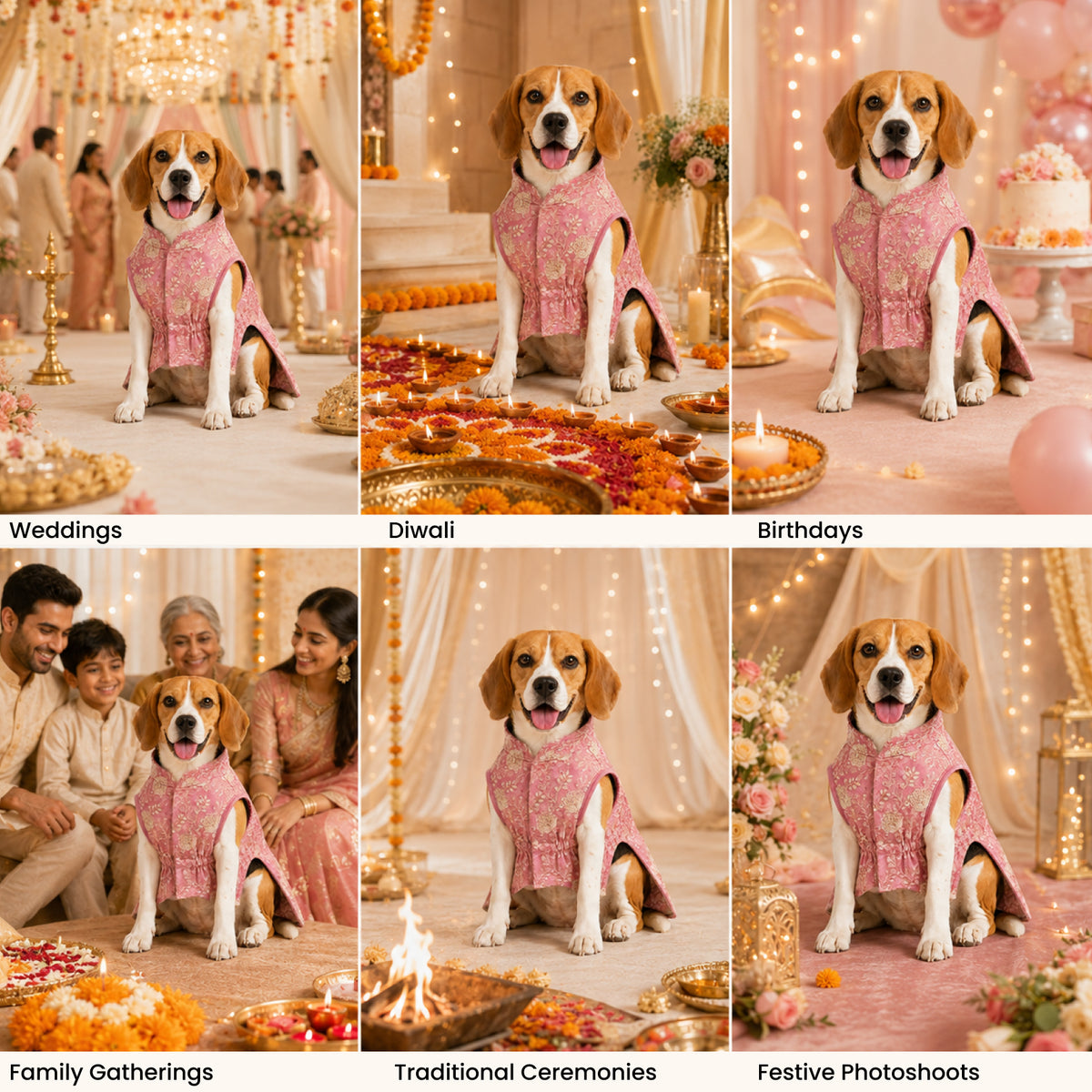 Nootie Dog Kurta - Brocade Pink