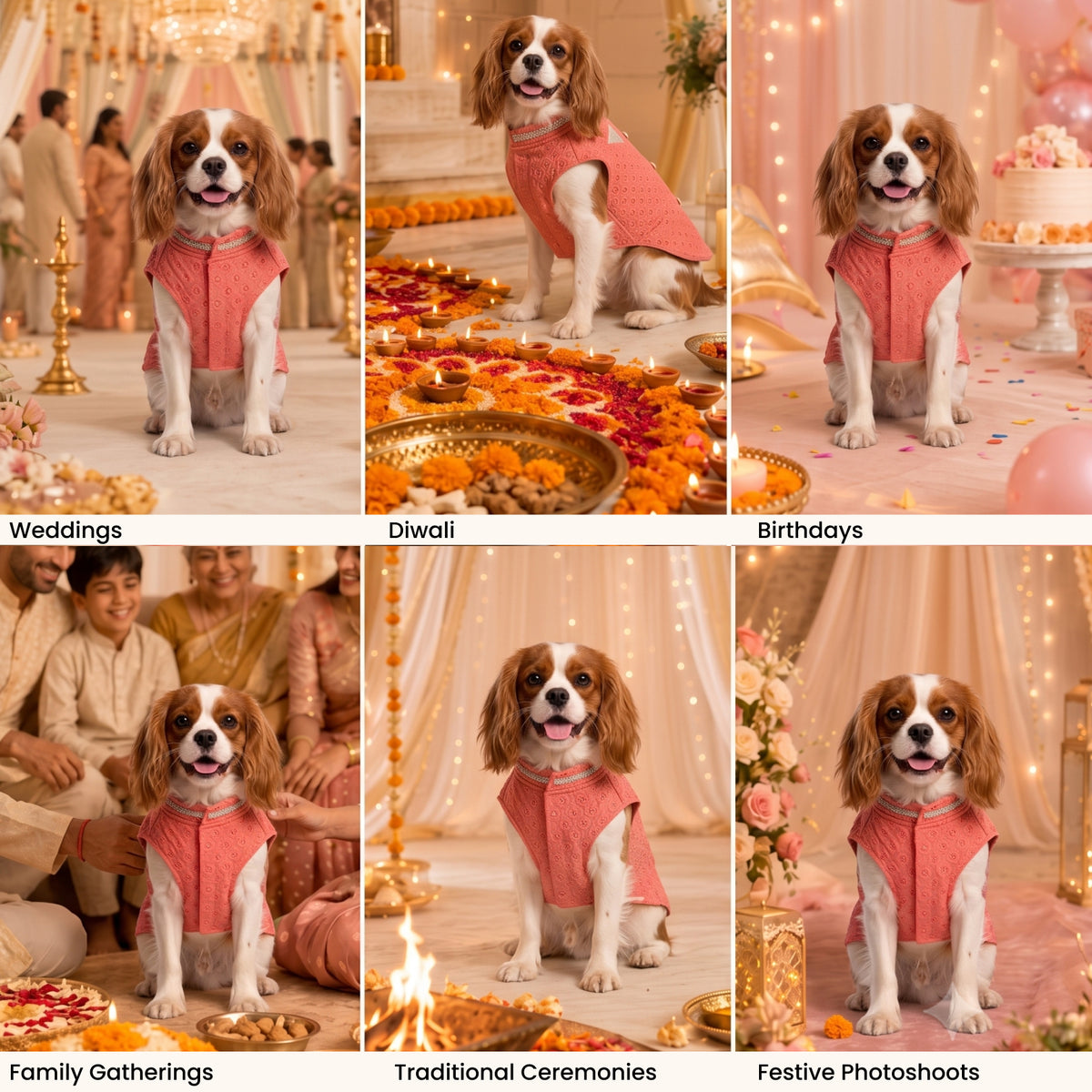 Nootie Dog Sherwani - Peach