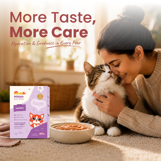 Nibblr Purr Gravy for Cats (170g) | Sardine - Taurine-Enriched, High-Protein Meal Topper for Cat