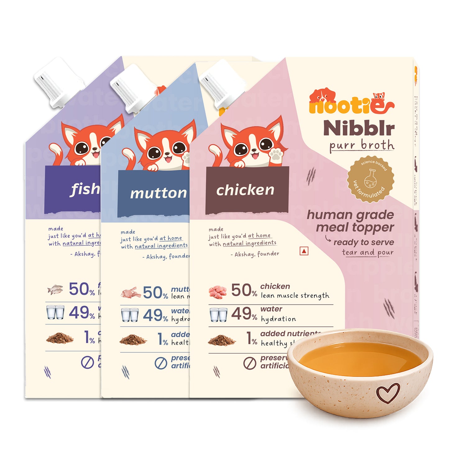 Nootie Nibblr - Everyday Meal Broths for Cats