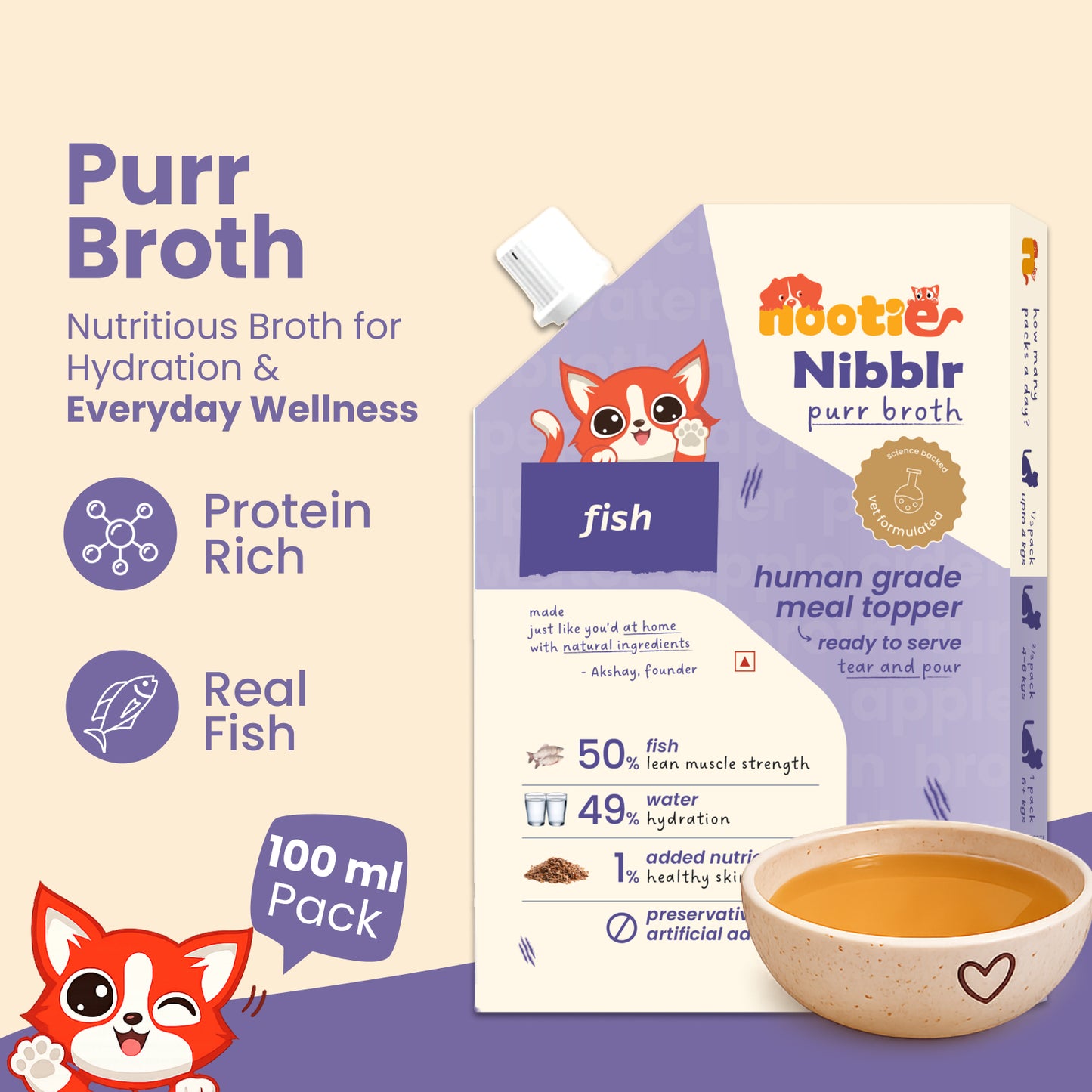Nootie Nibblr - Everyday Meal Broths for Cats