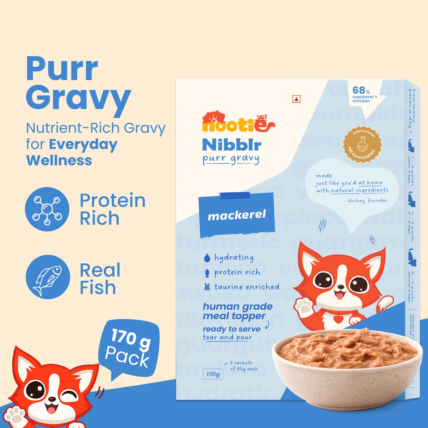 Nootie Nibblr - Everyday Meal Gravies for Cats