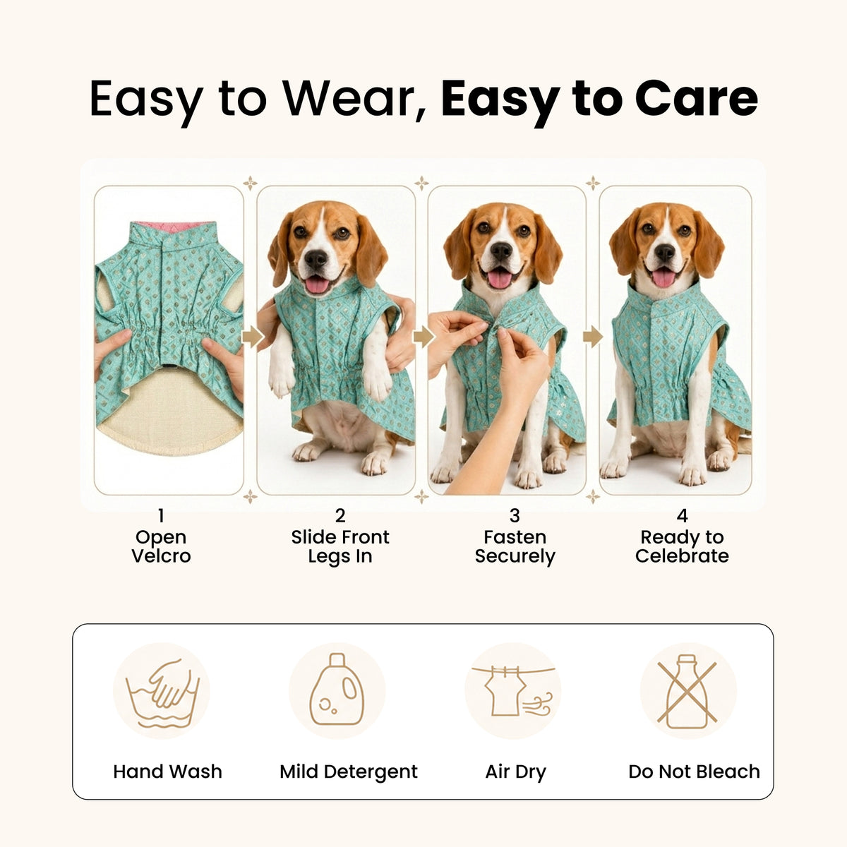 Nootie Dog Kurta - Light Teal Blue Brocade | Traditional Ethnic Outfit for Weddings, Festivals and Celebrations