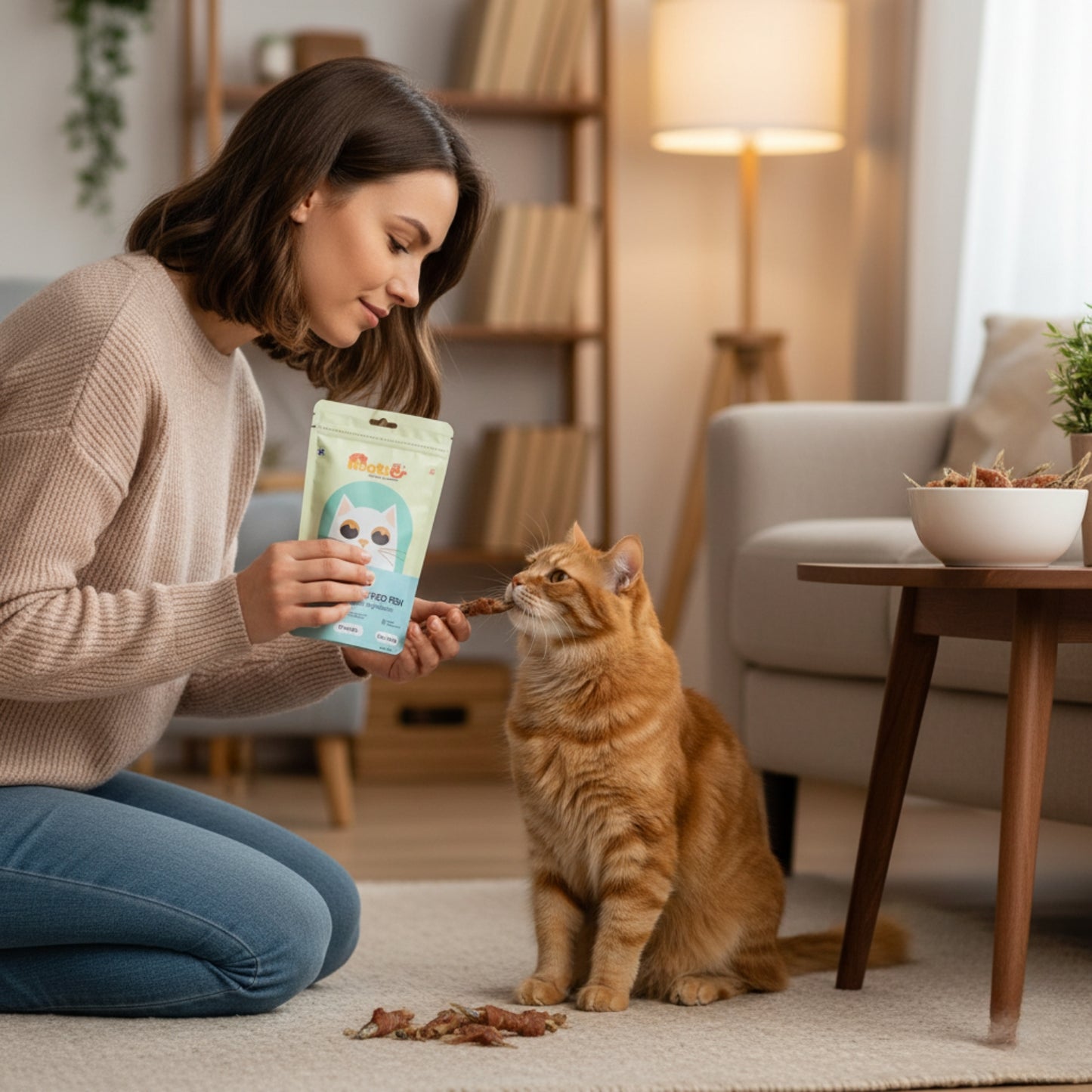 Nooties Premium Cat Treats – Chicken Wrapped Fish, Omega 3 Rich, Natural Ingredients (35g)